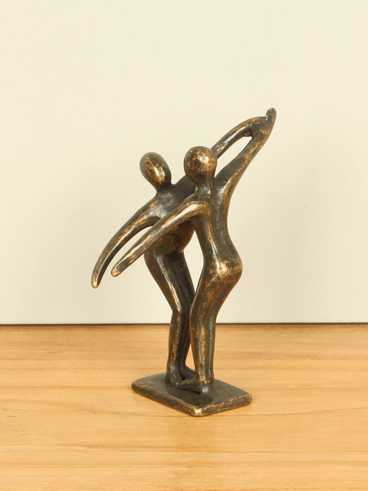 Beeld voor binnen - Brons - Koppel klein - 12x5x8 cm - Afbeelding 2