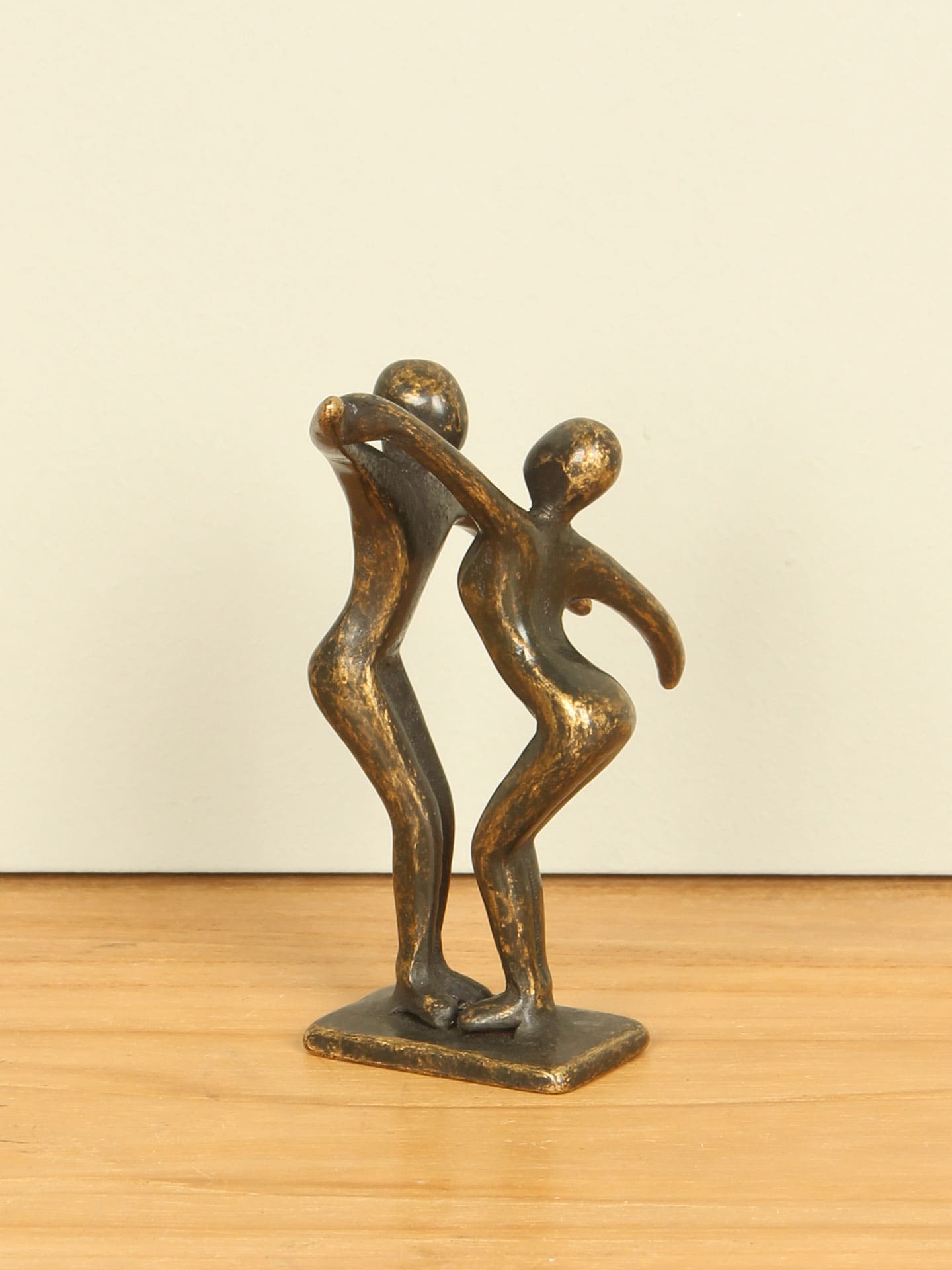 Beeld voor binnen - Brons - Koppel klein - 12x5x8 cm - Afbeelding 3