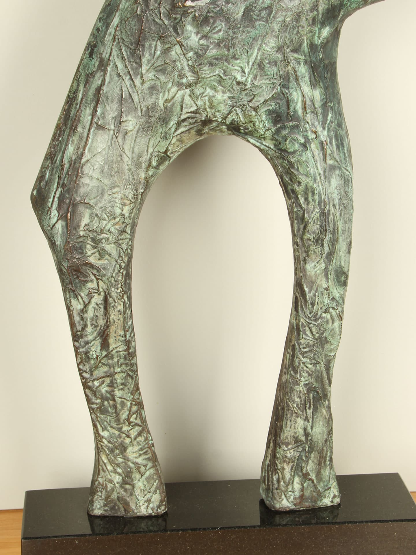 Beeld voor binnen of buiten - Brons - 2-Benige Oertijd 75 cm - 75x40x10 cm - Afbeelding 6