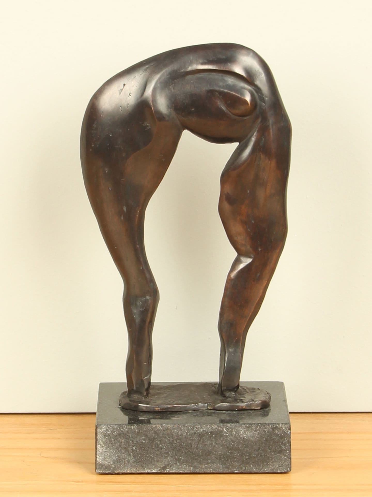 Beeld voor binnen of buiten - Brons - 2-Benige Oertijd klein - 25x12x10 cm - Afbeelding 3