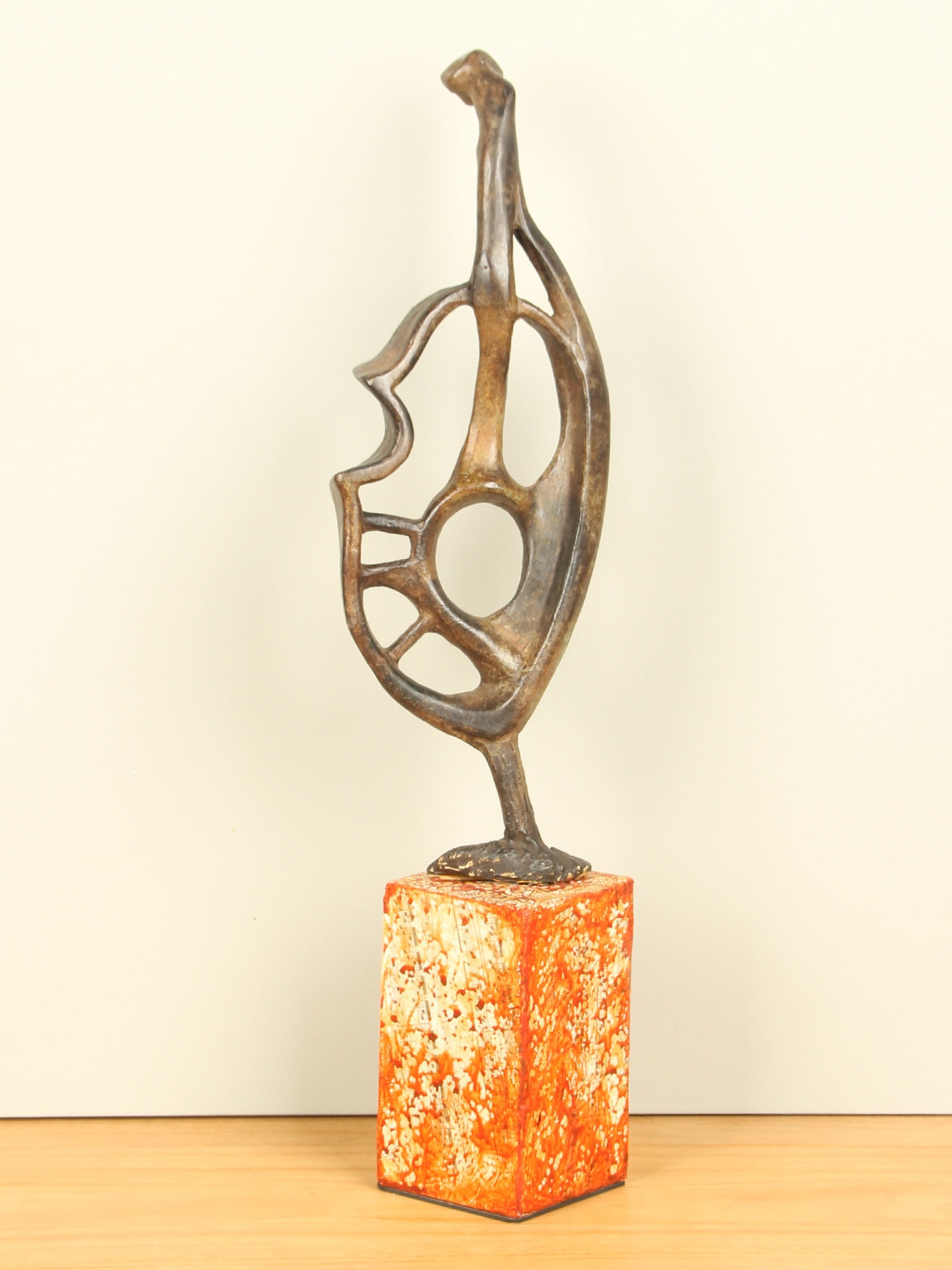 Beeld voor binnen of buiten - Brons - Cello / Bas - 47x12x5 cm
