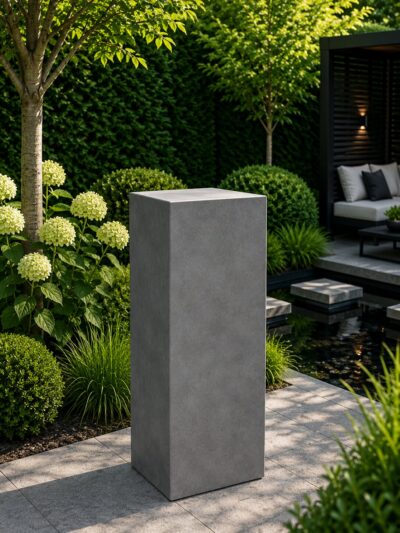 Sokkel / Zuil – Antraciet – Light Cement – 100x40x40 cm
