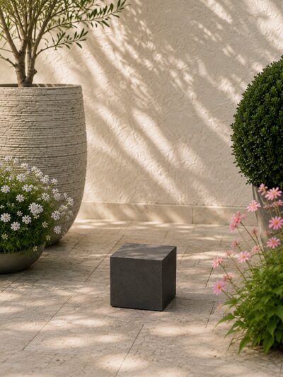 Sokkel / Zuil – Antraciet – Light Cement – 20x20x20 cm