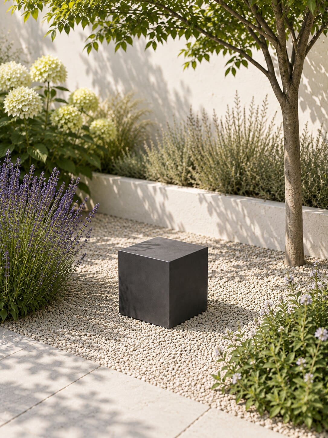 Sokkel / Zuil - Antraciet - Light Cement - 30x30x30 cm