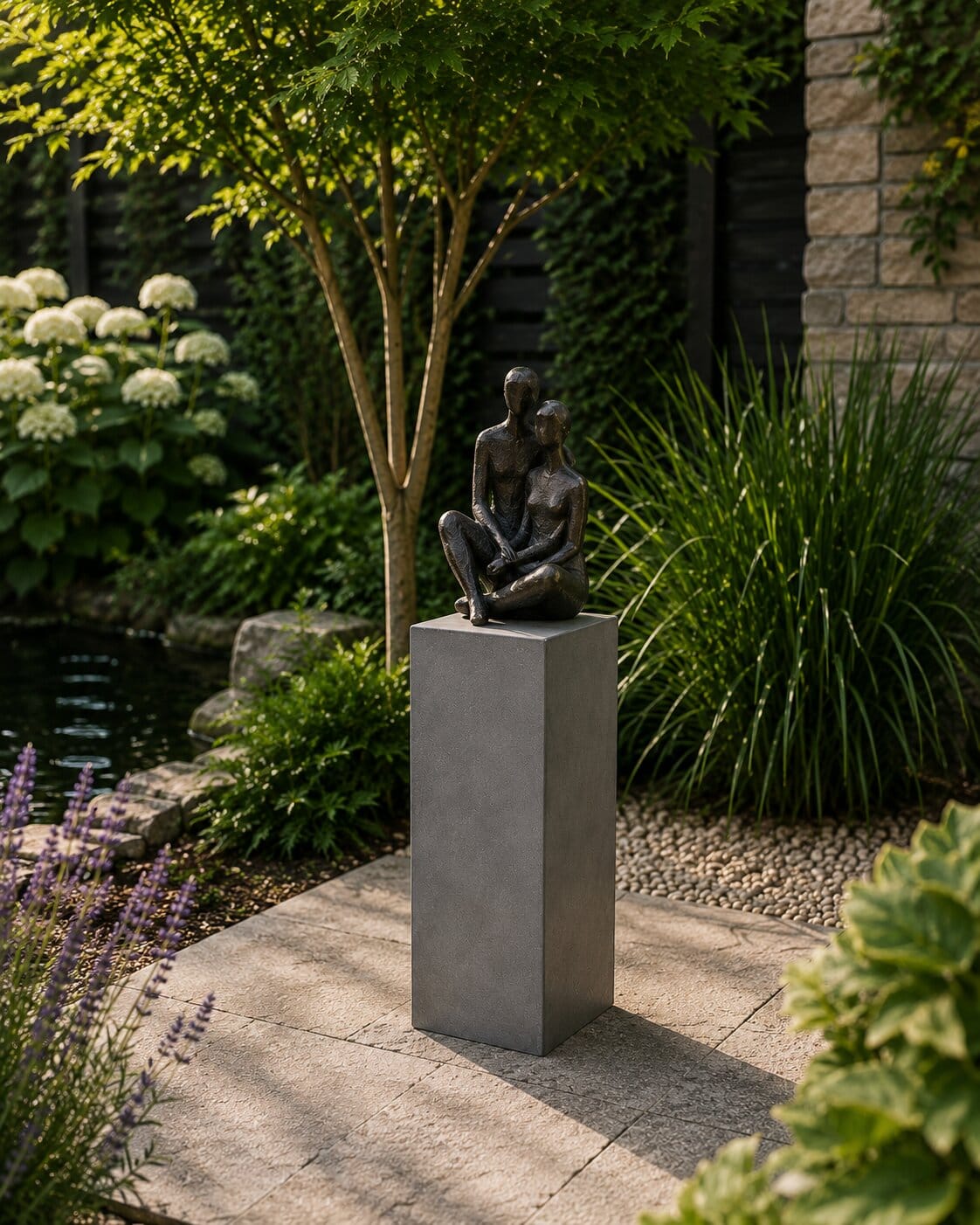 Sokkel / Zuil - Antraciet - Light Cement - 50x20x20 cm - Afbeelding 2