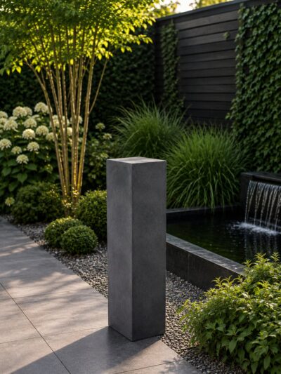 Sokkel / Zuil – Antraciet – Light Cement – 80x20x20 cm