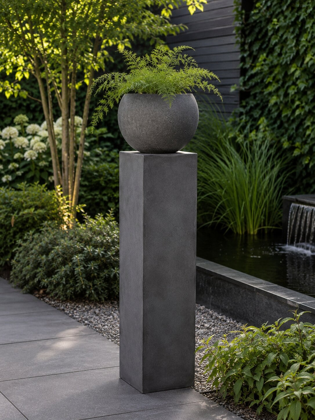 Sokkel / Zuil - Antraciet - Light Cement - 80x20x20 cm - Afbeelding 2
