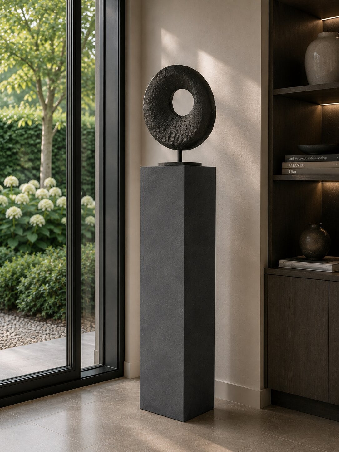 Sokkel / Zuil - Antraciet - Light Cement - 80x20x20 cm - Afbeelding 3