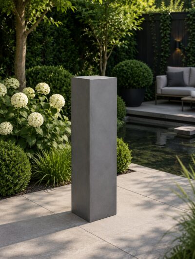 Sokkel / Zuil – Antraciet – Light Cement – 90x26x26 cm