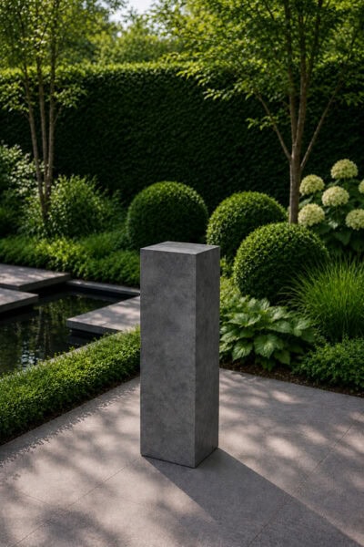 Sokkel / Zuil – Antraciet – Light Cement – 65x20x20 cm
