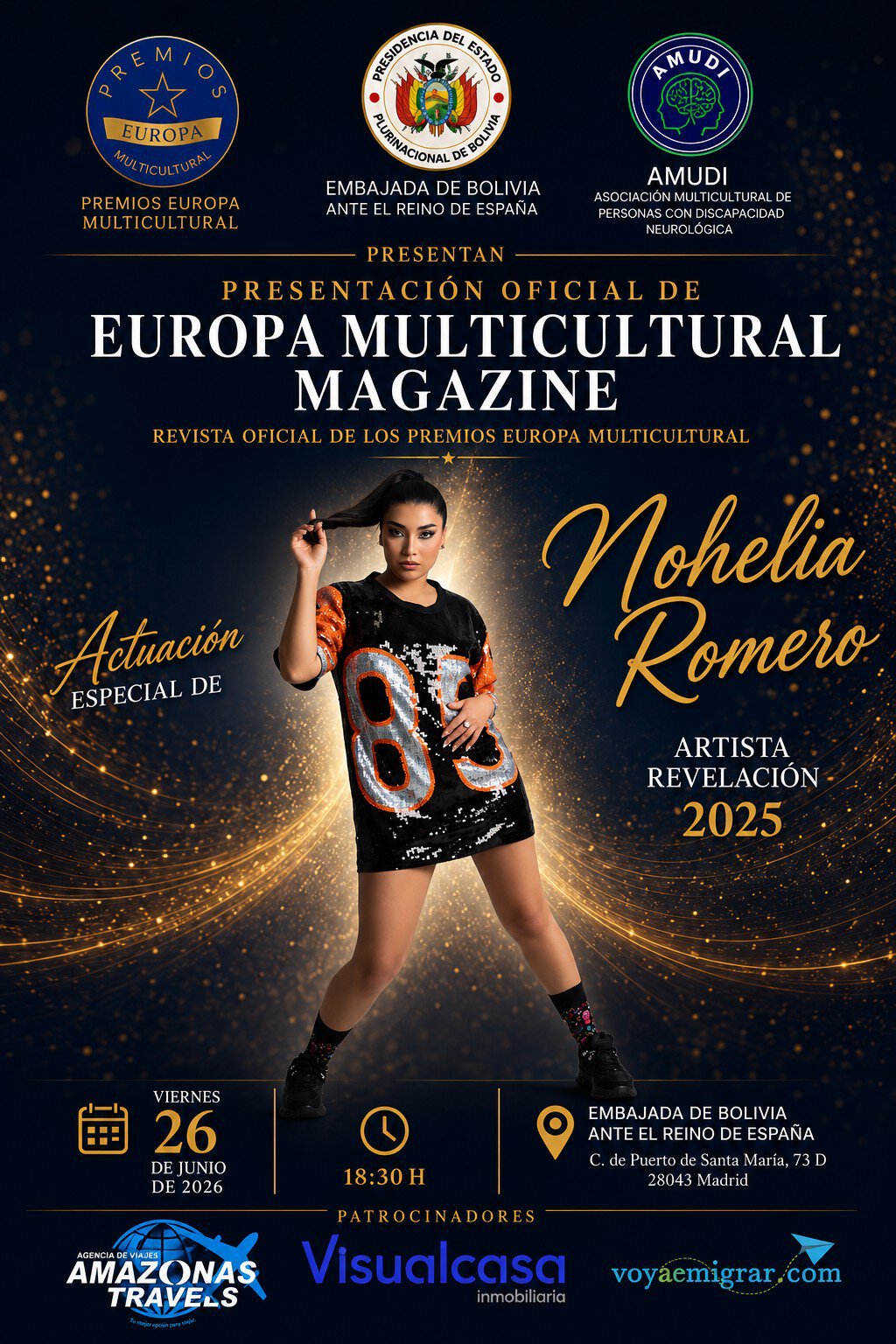 La Embajada de Bolivia acogerá la presentación de Multicultural Magazine