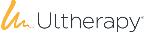 Ultherapy logo with orange Ul and gray text