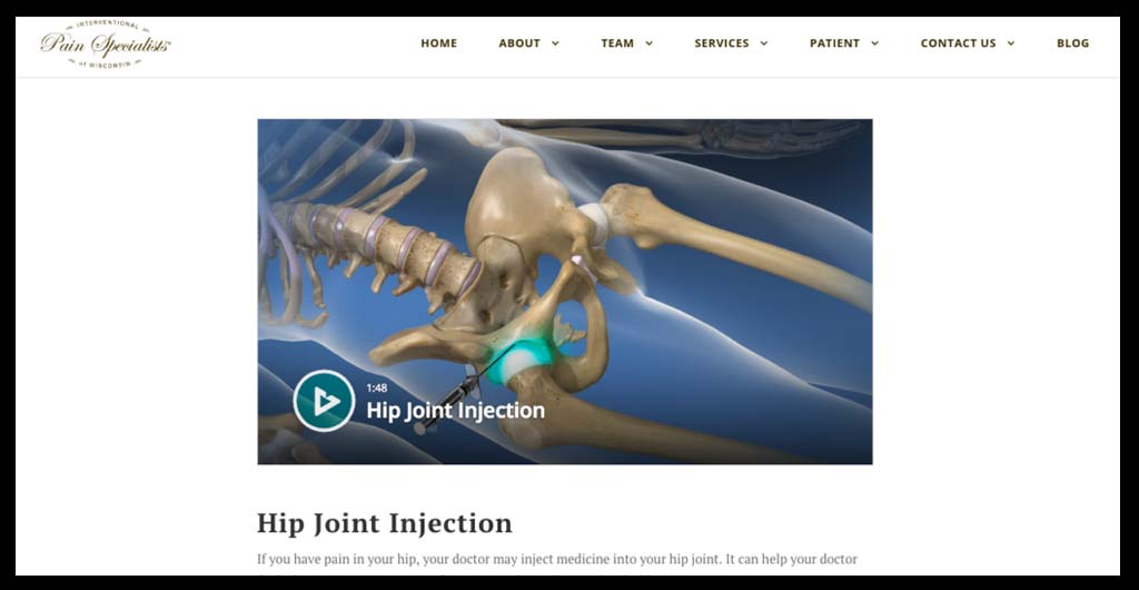 Example Of A Video Embedded On A Website.