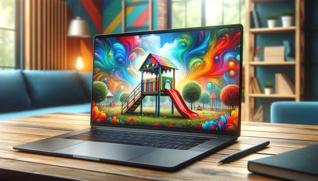 Ai Generated Computer With Playground