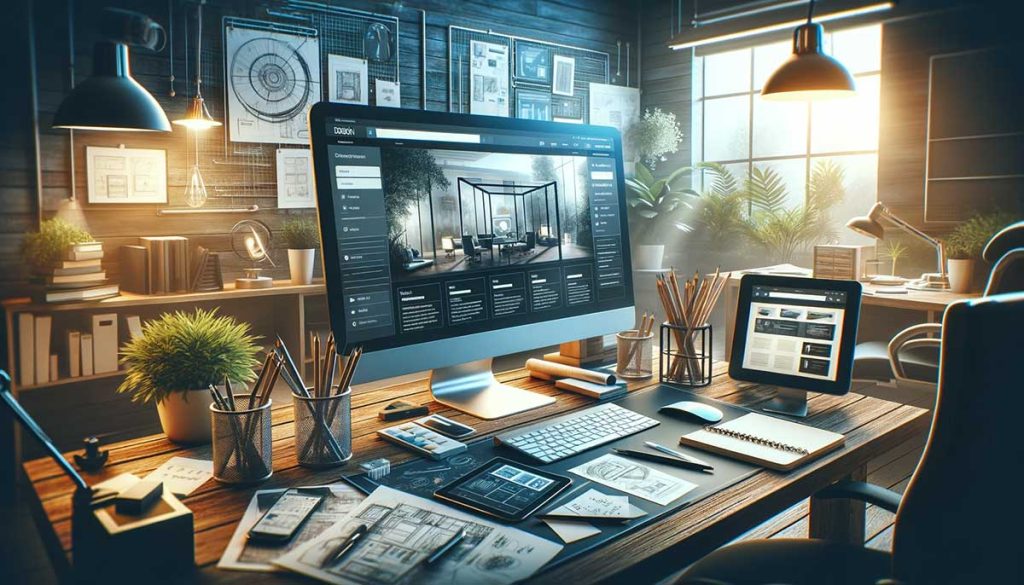 Home Office Desk With Computer 1