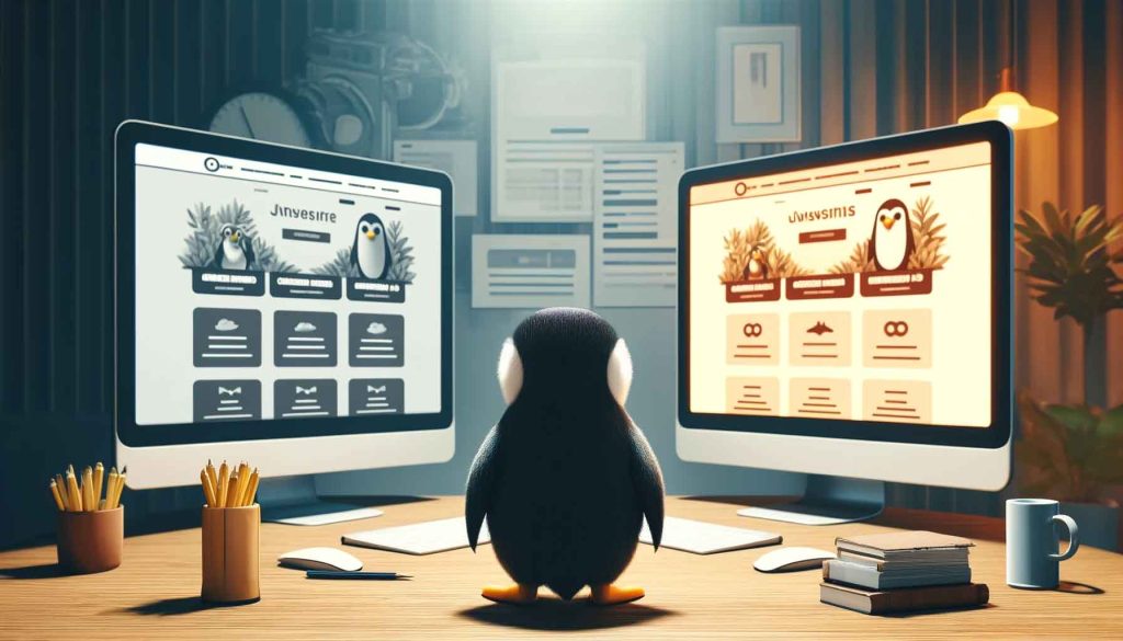 Penguin Comparing Websites