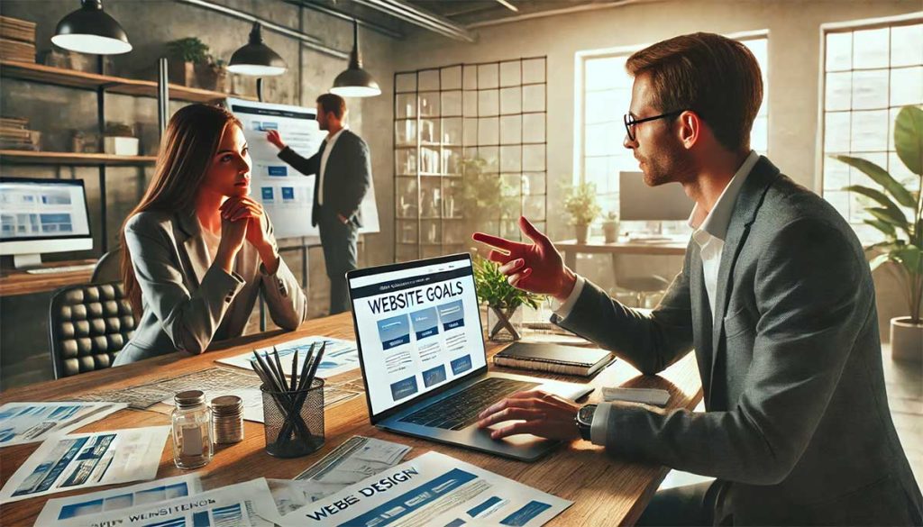 Two People Talking Over Computer Screen