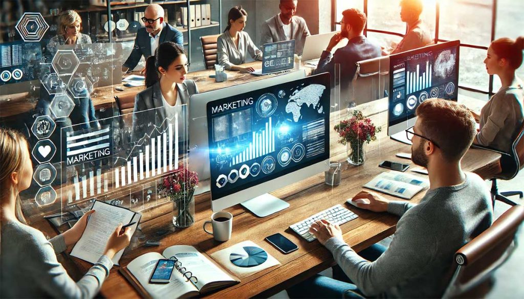 Marketing Office Driving Growth