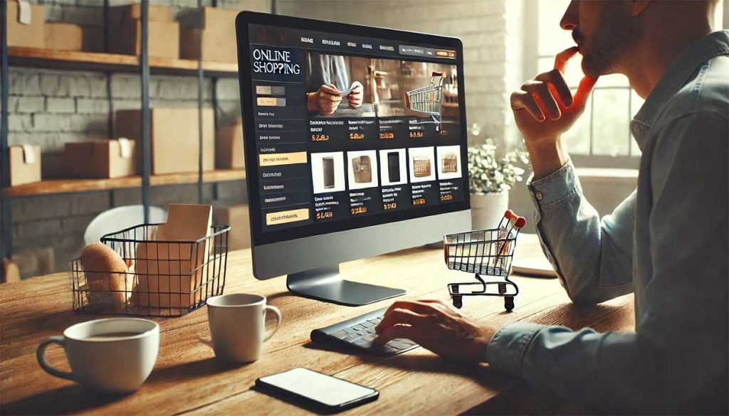 Generated Image Of Person Shopping Online