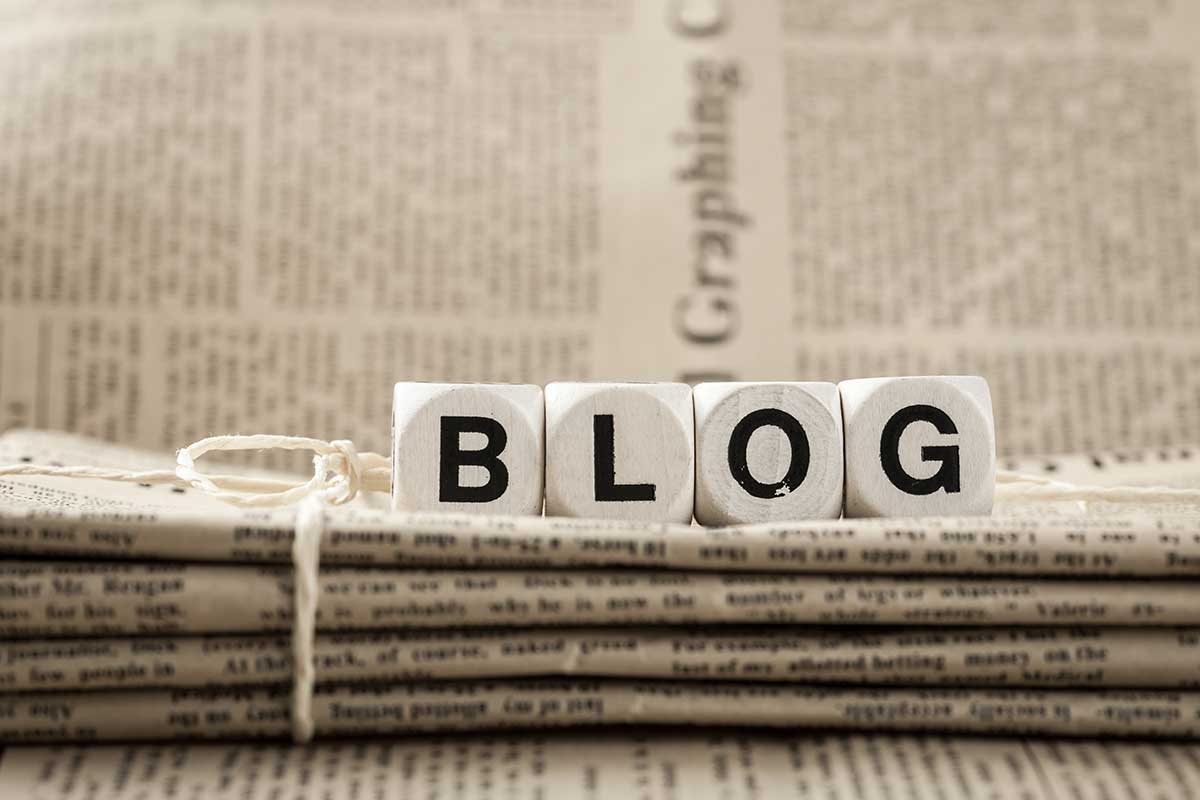 Blog Tiles On Newspaper
