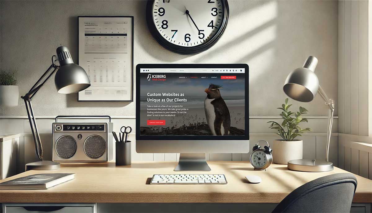 Website With Clock
