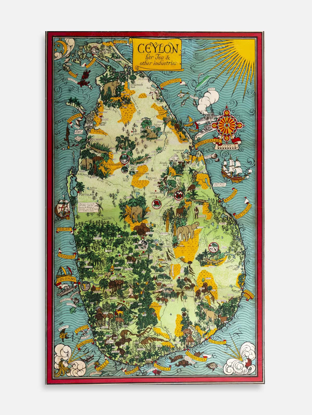 Tea and Other Industries Map