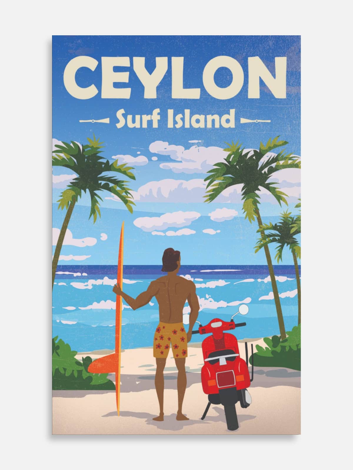 Surfer and Scooter