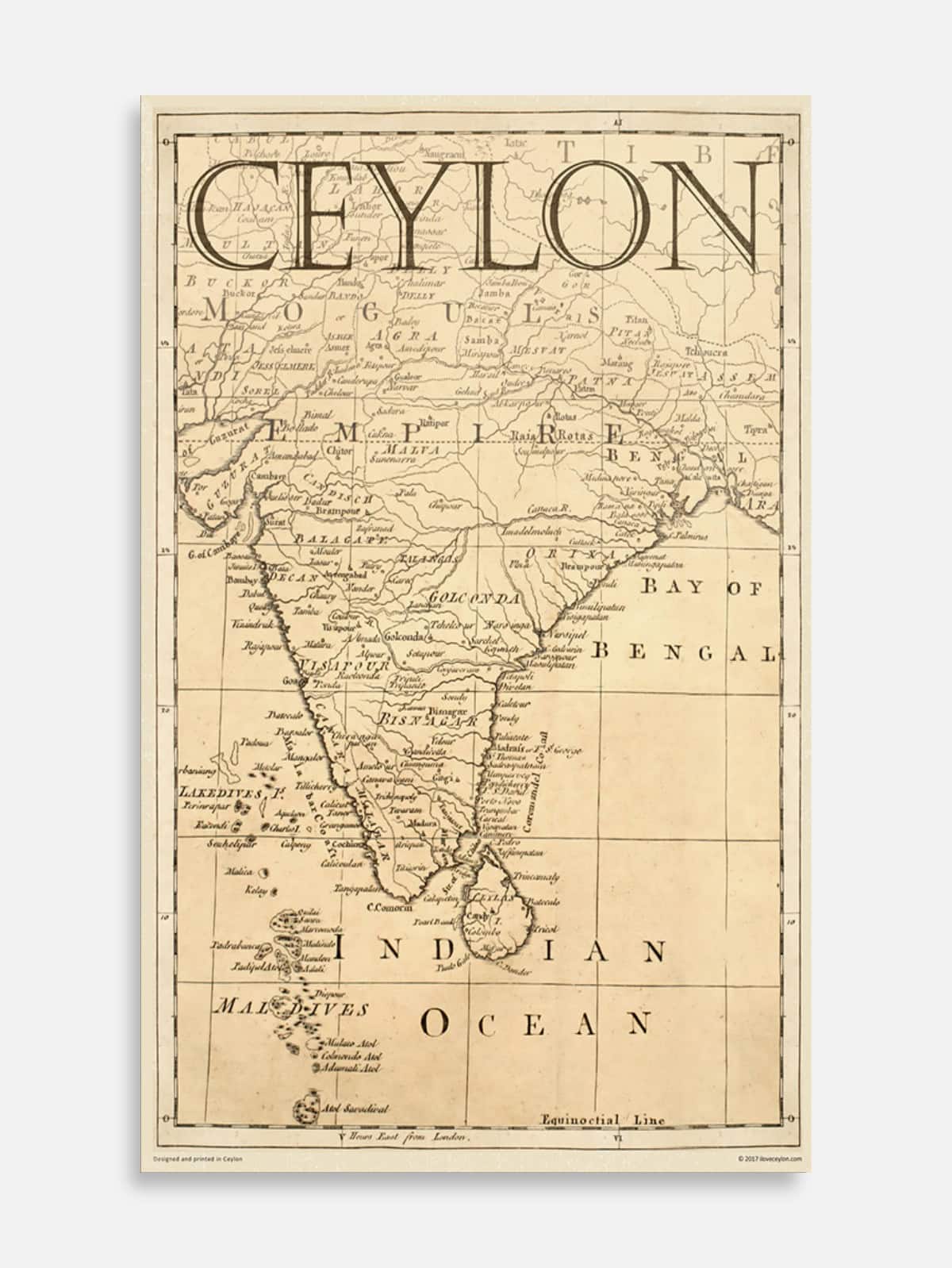 Map of Ceylon