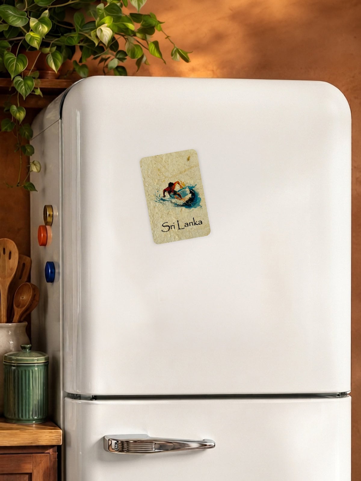 Surfer Boy - Mana Grass Fridge Magnet - Image 2