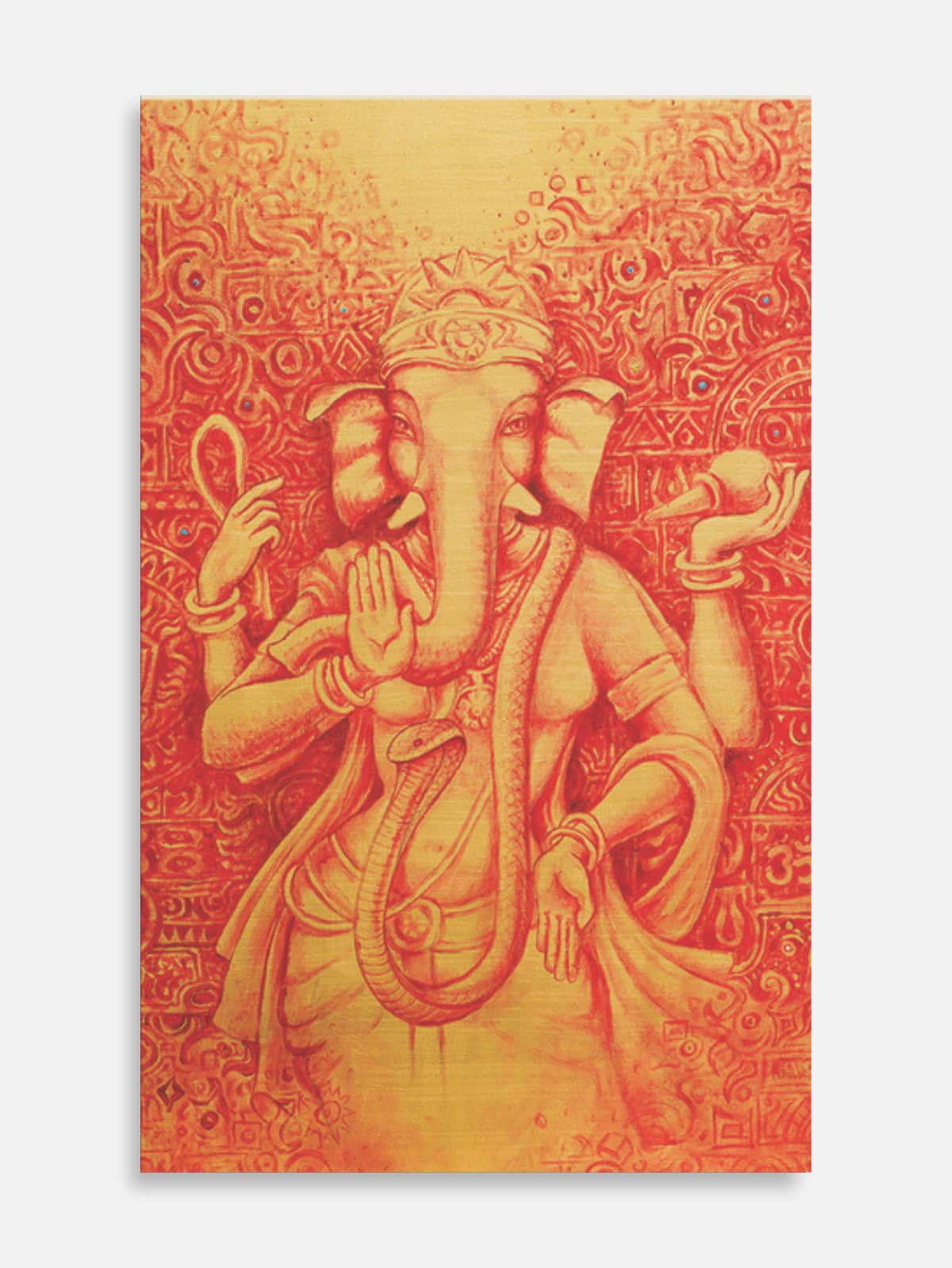 Ganesha Vinyaki Red & Gold