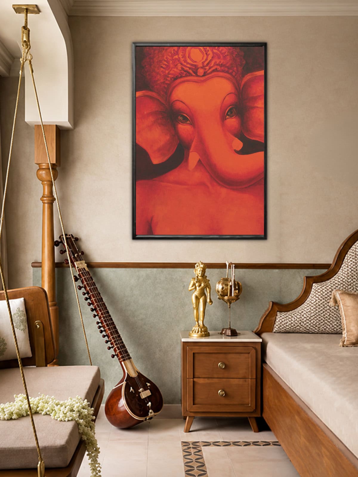 Ganesha Orange Face - Image 2