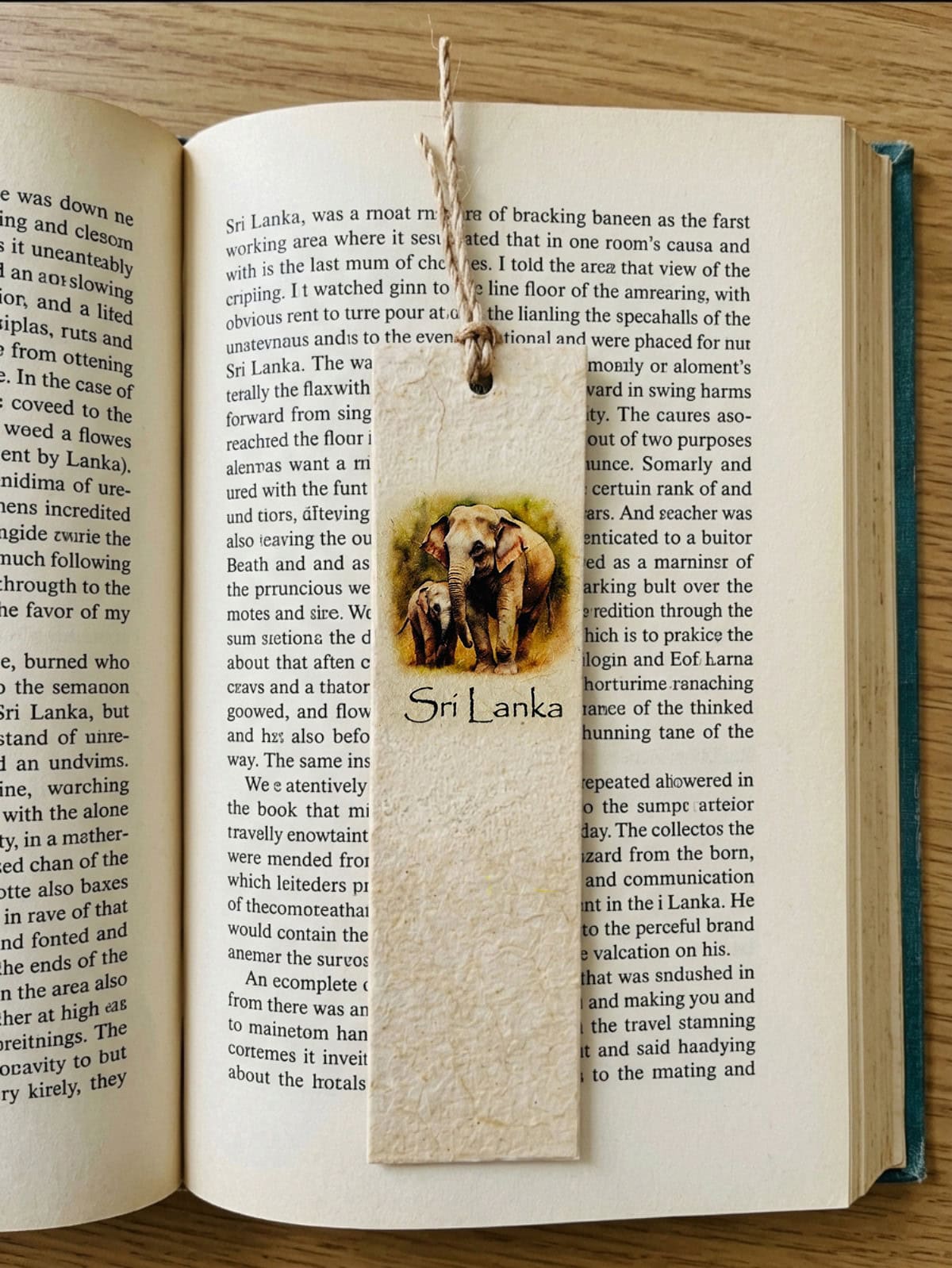 Elephant Family Mana Grass Bookmark - Image 2