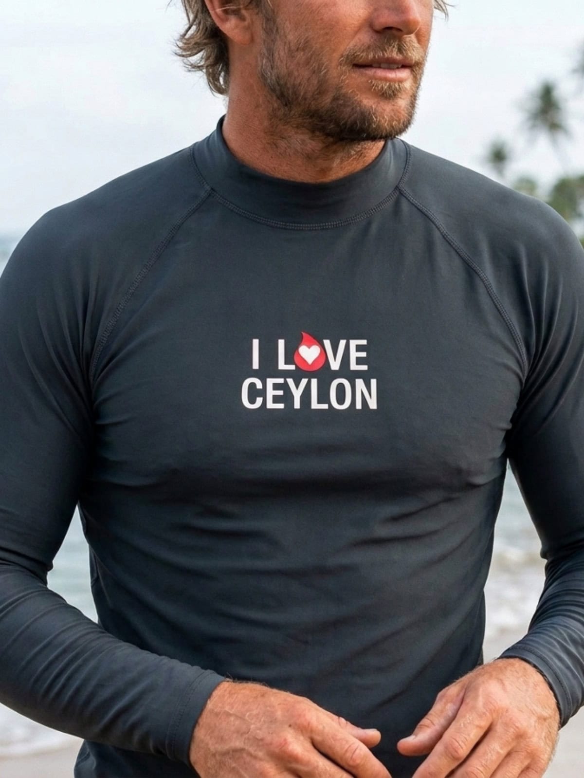 Black Surfing Rashguard - Image 2