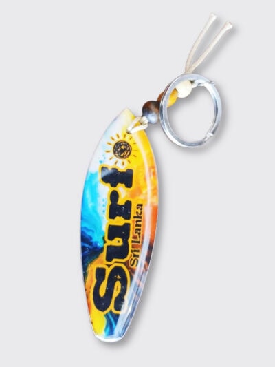 Blue & Orange Surf Sri Lanka Key Tag