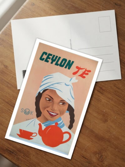 Ceylon Te Red Tea Pot & Cup