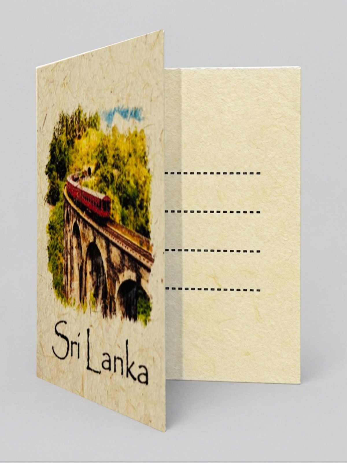 Ella Nine Arch Bridge Mana Grass Greeting Card - Image 2