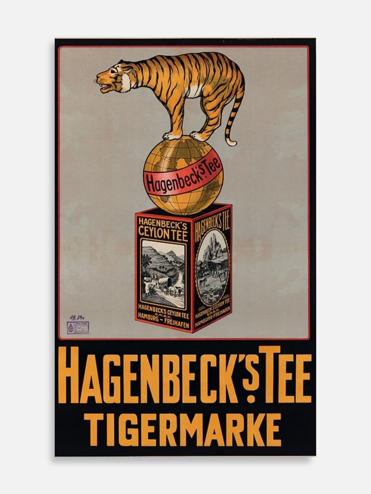 Hagenbeck's Tee Tigermarke Poster