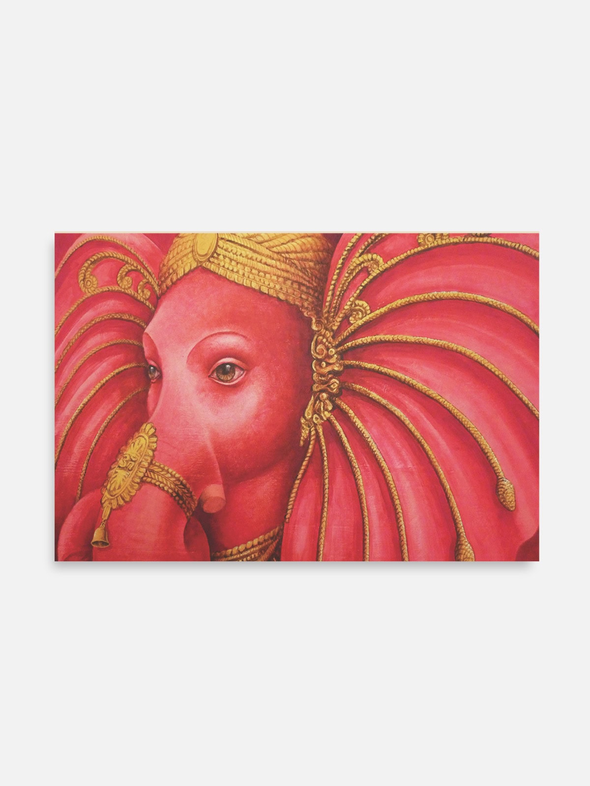 Ganesha the Watchman's Bell Pink & Gold
