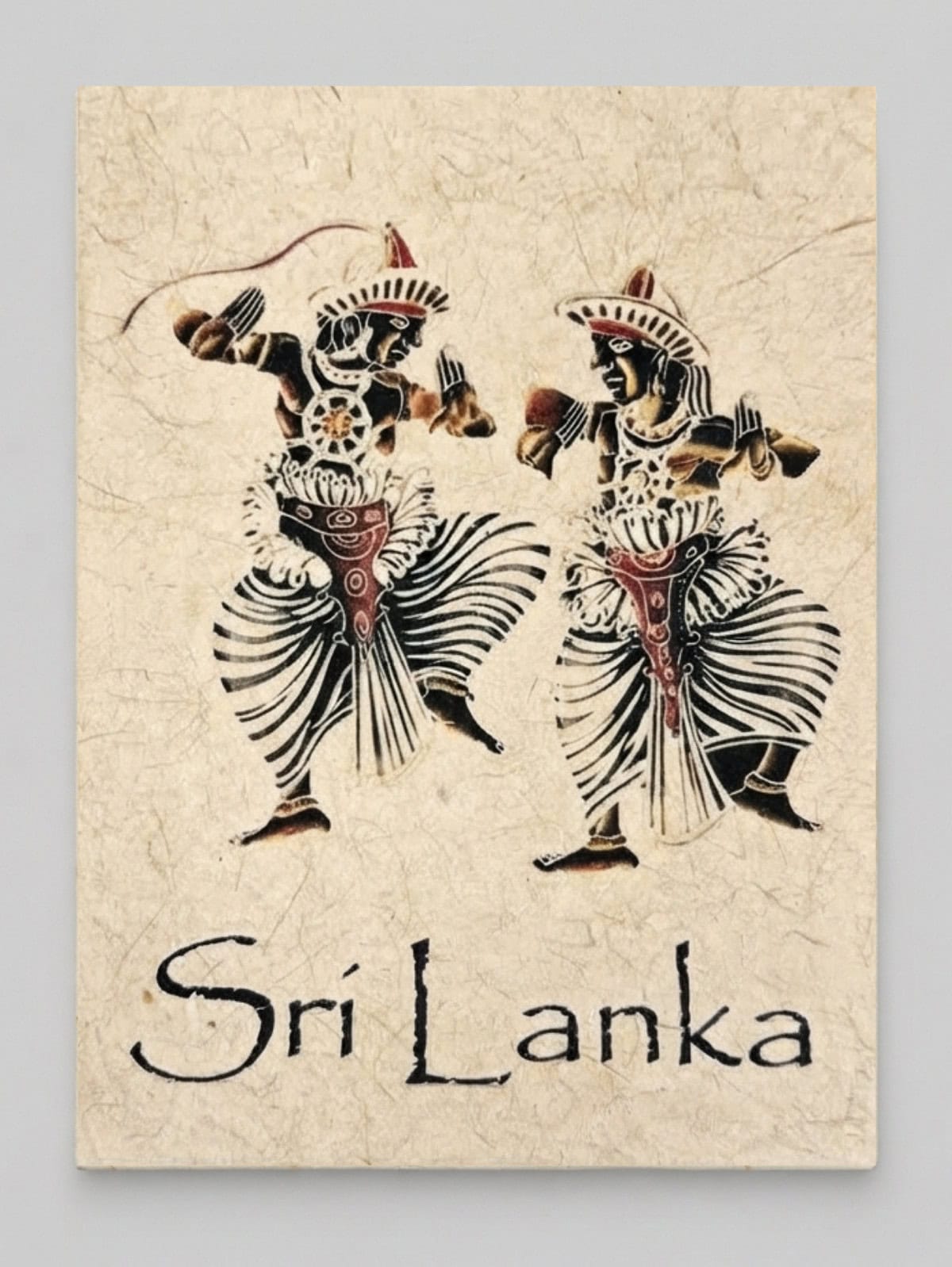 Kandyan Dancers Mana Grass Greeting Card