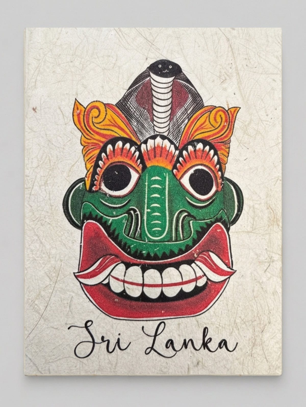 Kolama Mask Mana Grass Greeting Card