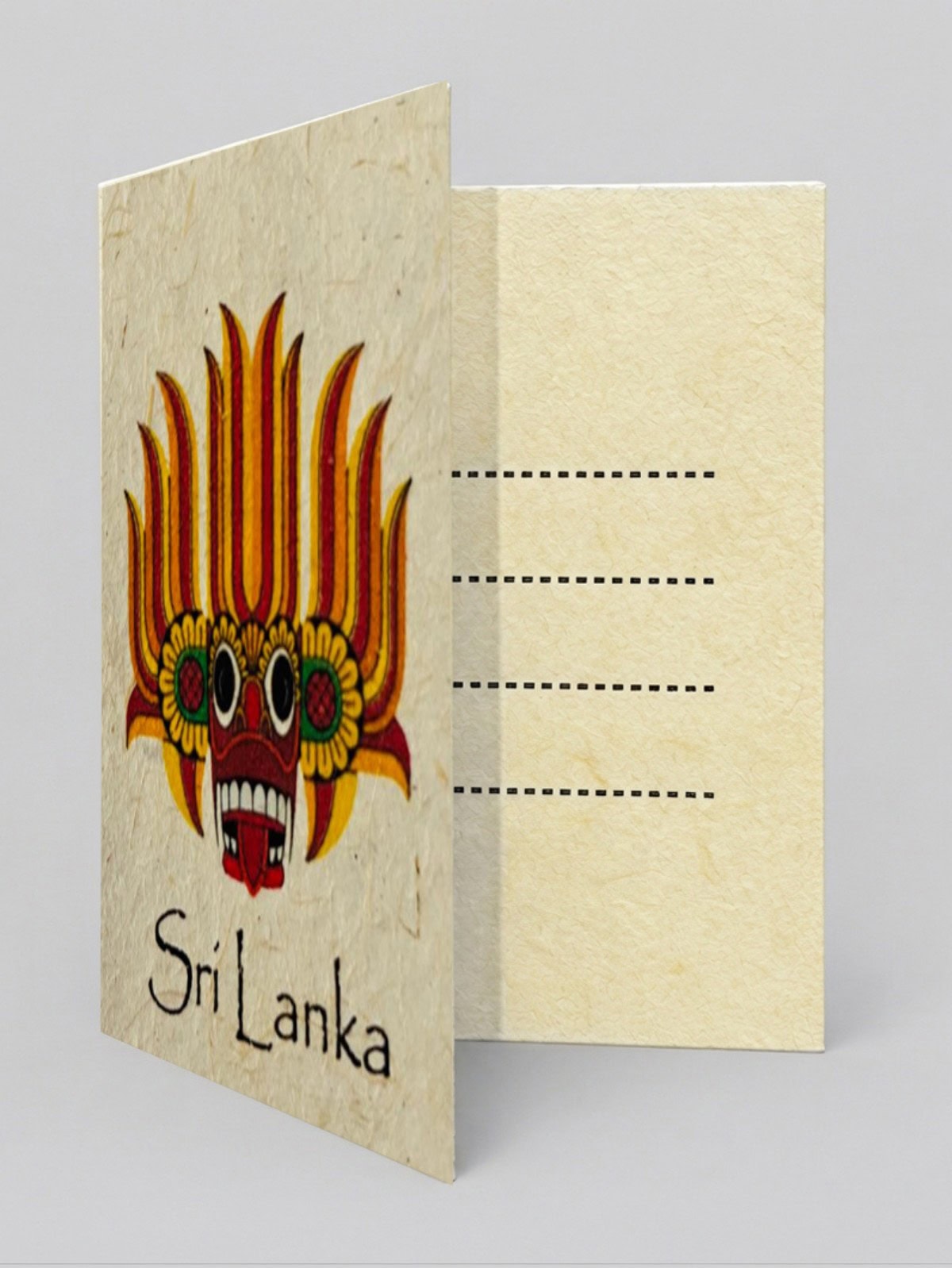 Mask Mana Grass Greeting Card - Image 2