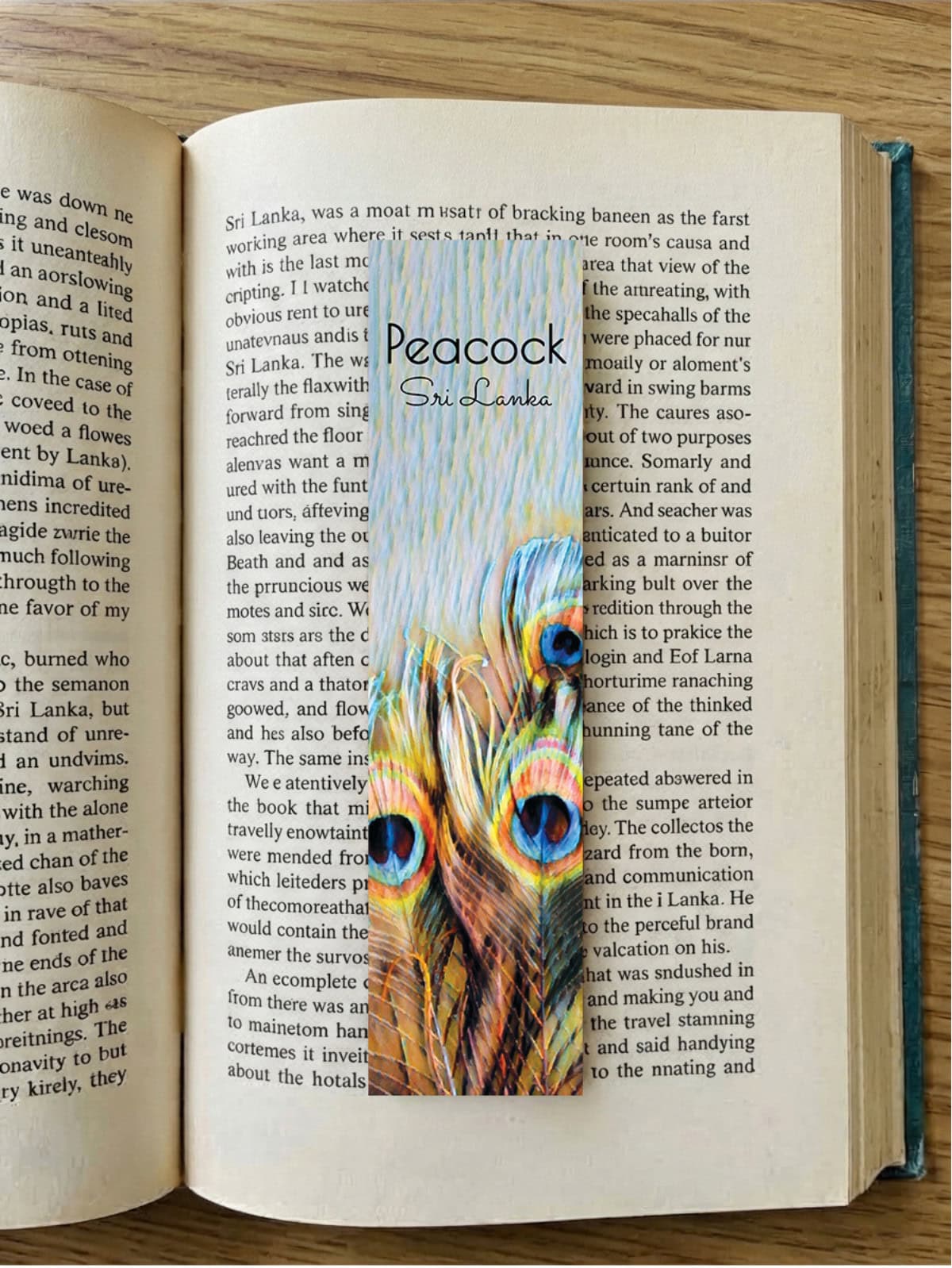 Peacock Feathers Bookmark - Image 2