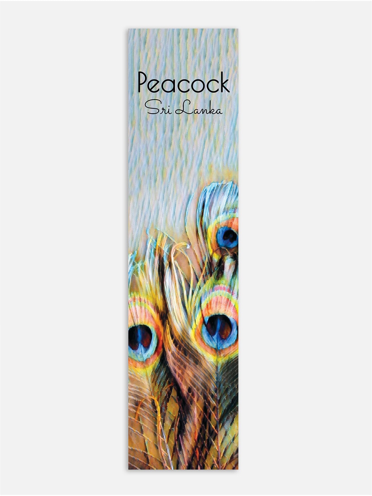 Peacock Feathers Bookmark