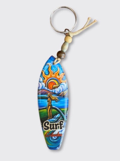 Surfer Girl 2 Surf Sri Lanka Key Tag