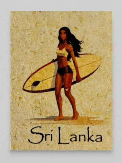 Surfer Girl Mana Grass Greeting Card
