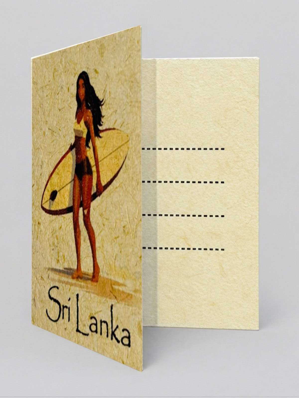 Surfer Girl Mana Grass Greeting Card - Image 2