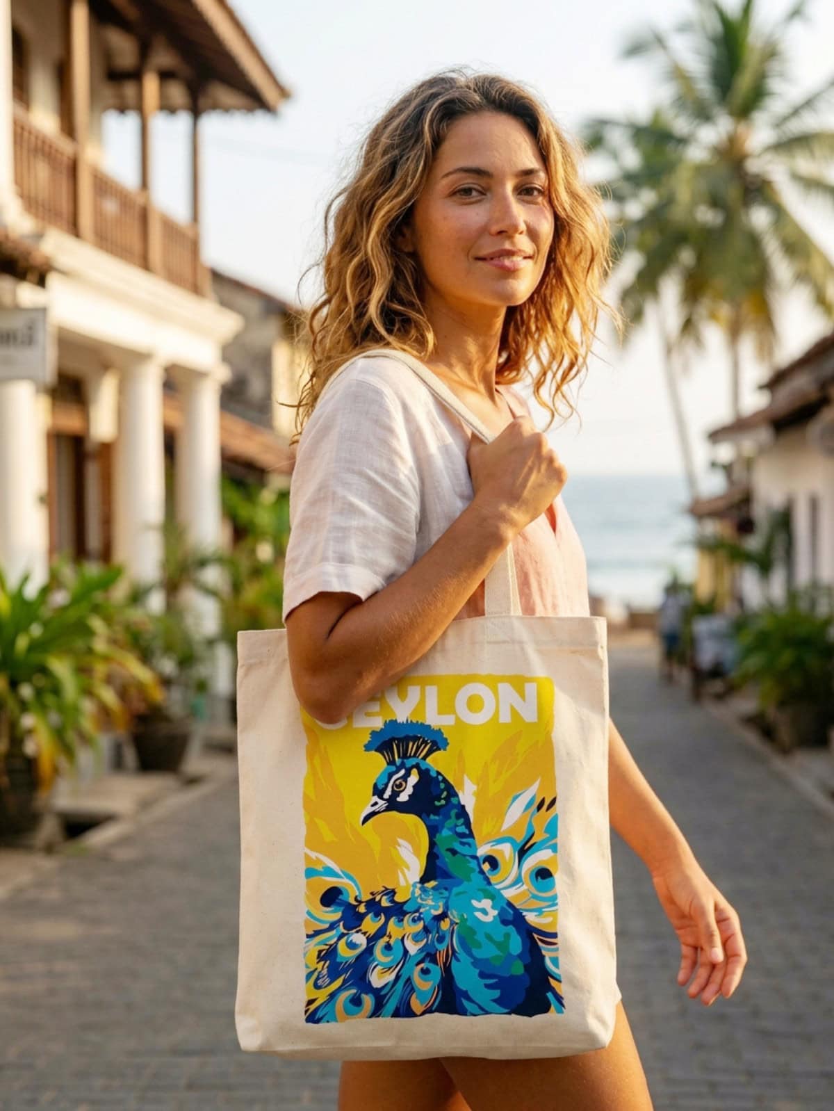 Peacock Beach Bag - Image 2