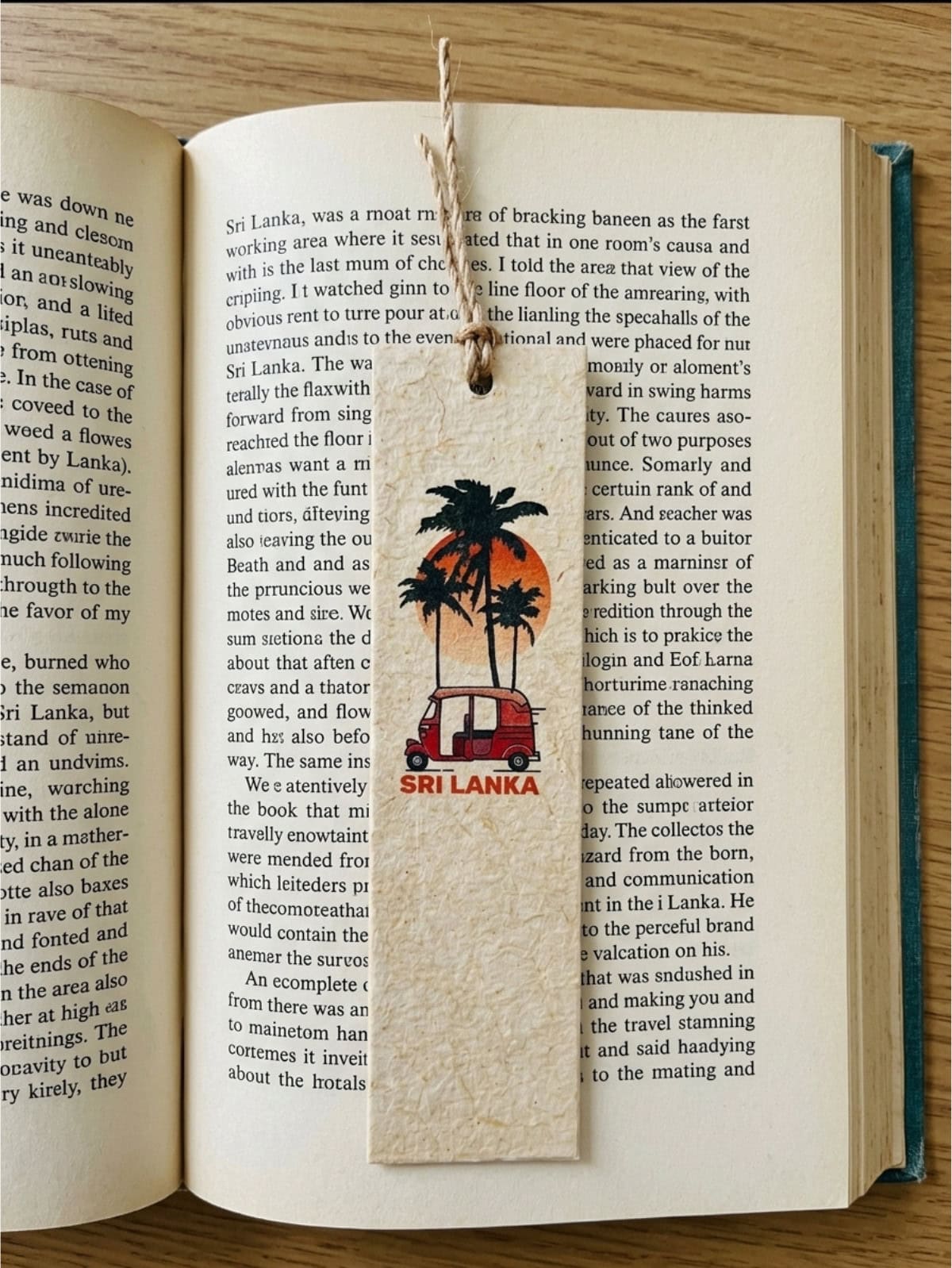 Tuk-Tuk & Palm Tree Mana Grass Bookmark - Image 2