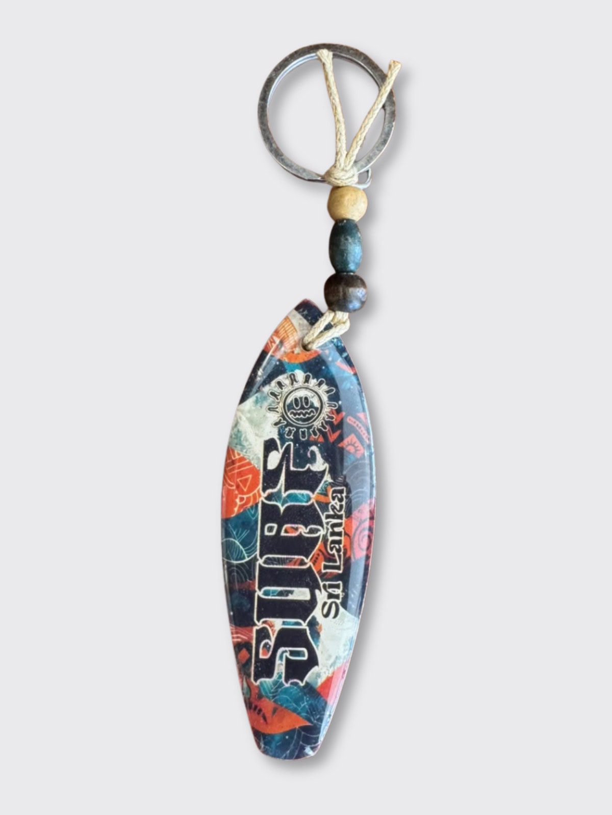 Wavy Surf Sri Lanka Key Tag
