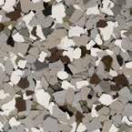 Epoxy flake color blend: Creekbed